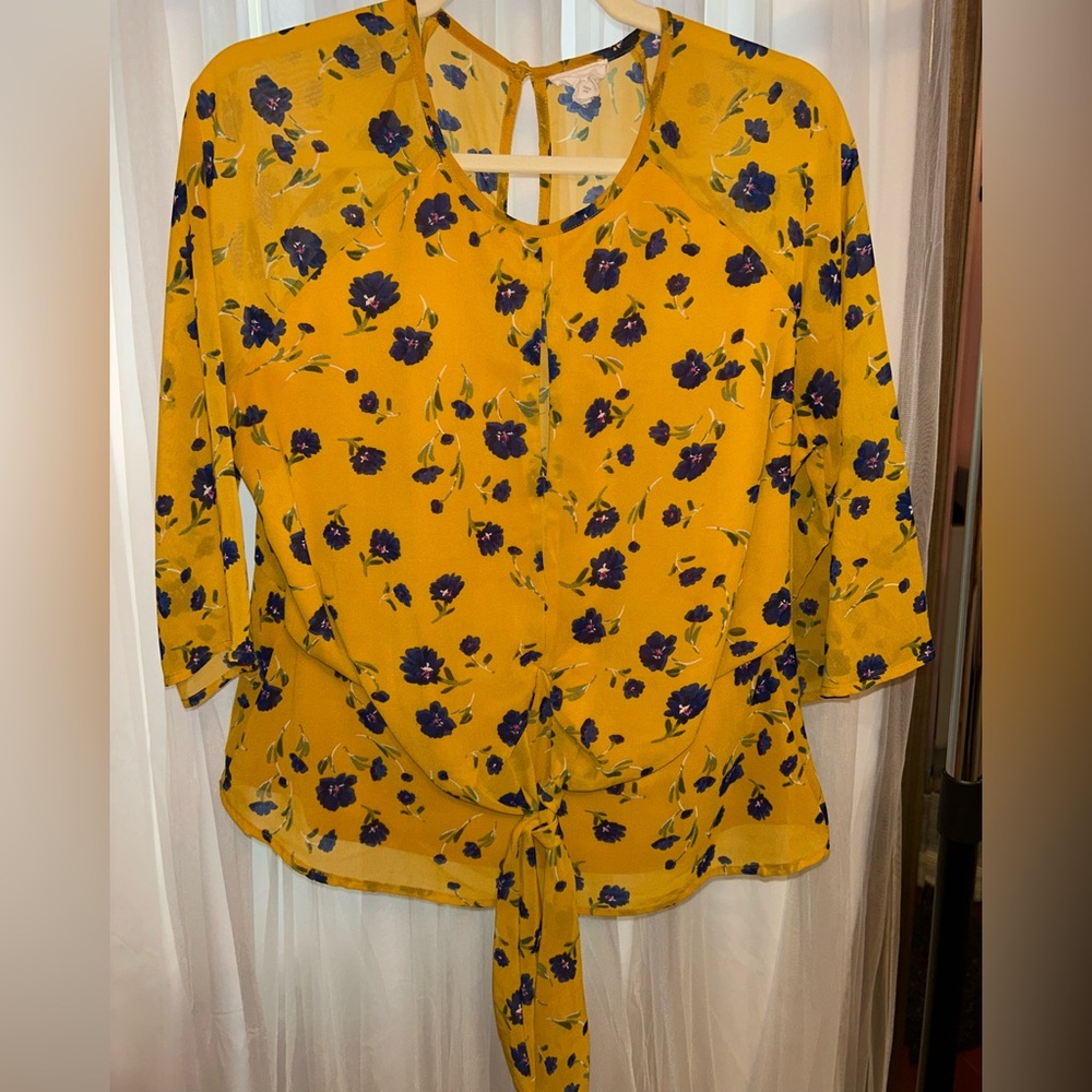 Yellow Floral Shirt